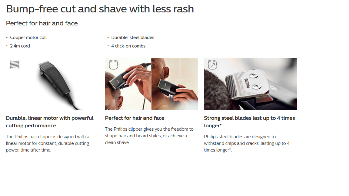 philips hc3100 combs